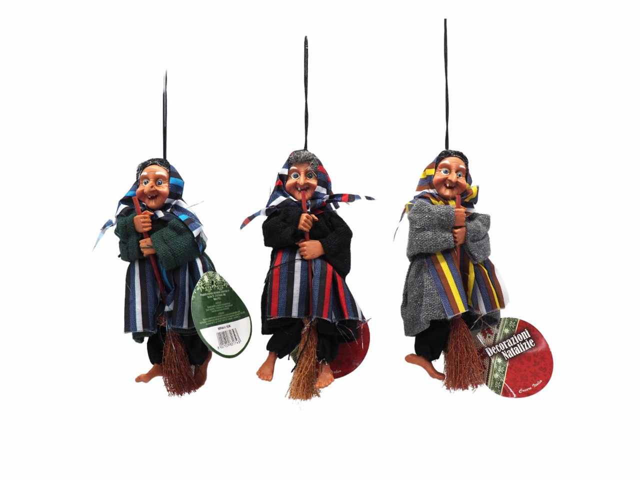 Befana h. 15cm-disponibile in 3 assortimenti