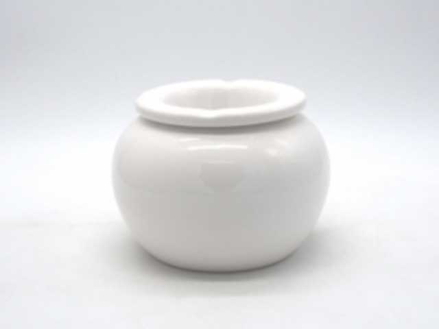 Posacenere bianco antivento h10,5xd14,5cm