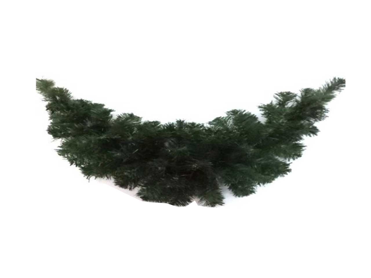 Ghirlanda di pino verde con 120 tips in plastica e metallo - 120 cm - Creare Italia