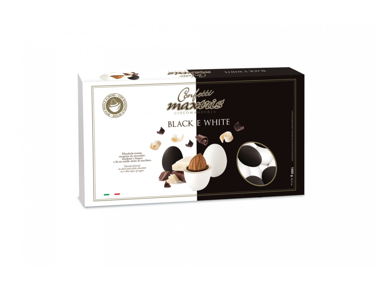 Confetti maxtris black & white 1kgmaxbw