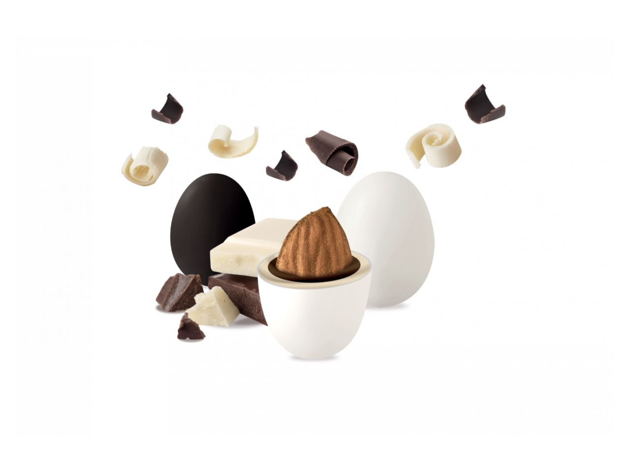 Confetti maxtris black & white 1kgmaxbw