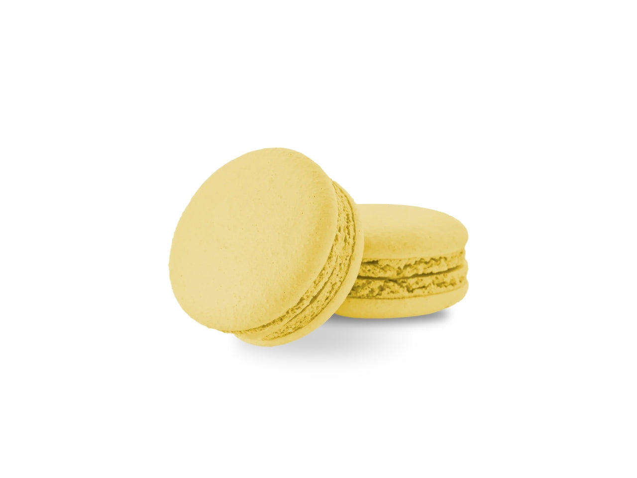 Macarons Maxtris Box al gusto Limone per bomboniere - Giallo - 15 pezzi - 234gr
