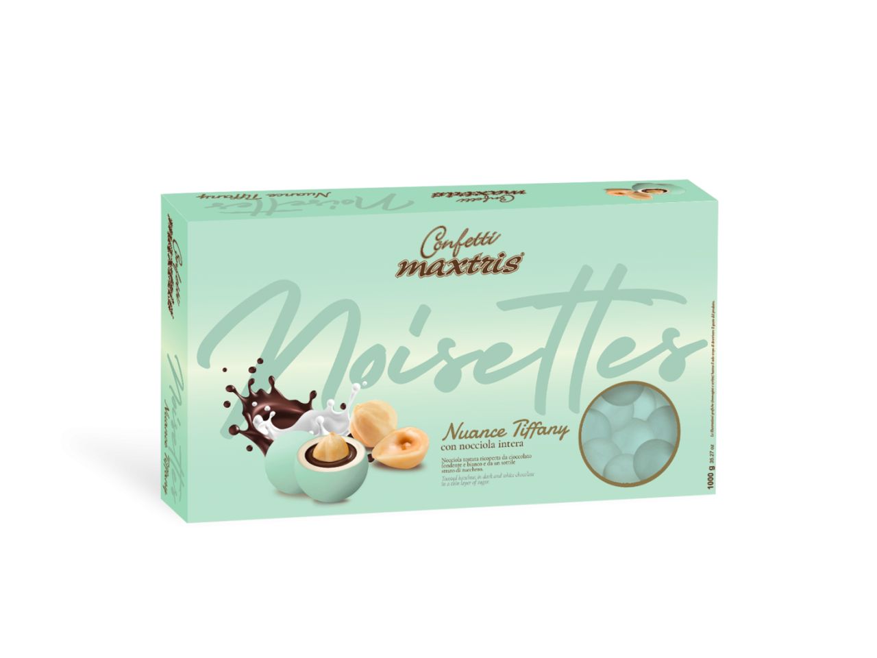 Confetti Maxtris Nuance Tiffany in gusti assortiti per bomboniere - Les Noisettes - 1kg