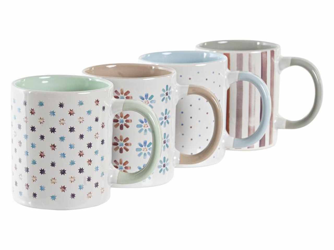 Tazza in porcellana 13x8,5x9,5cm 330ml decoro africa 4 assortimenti