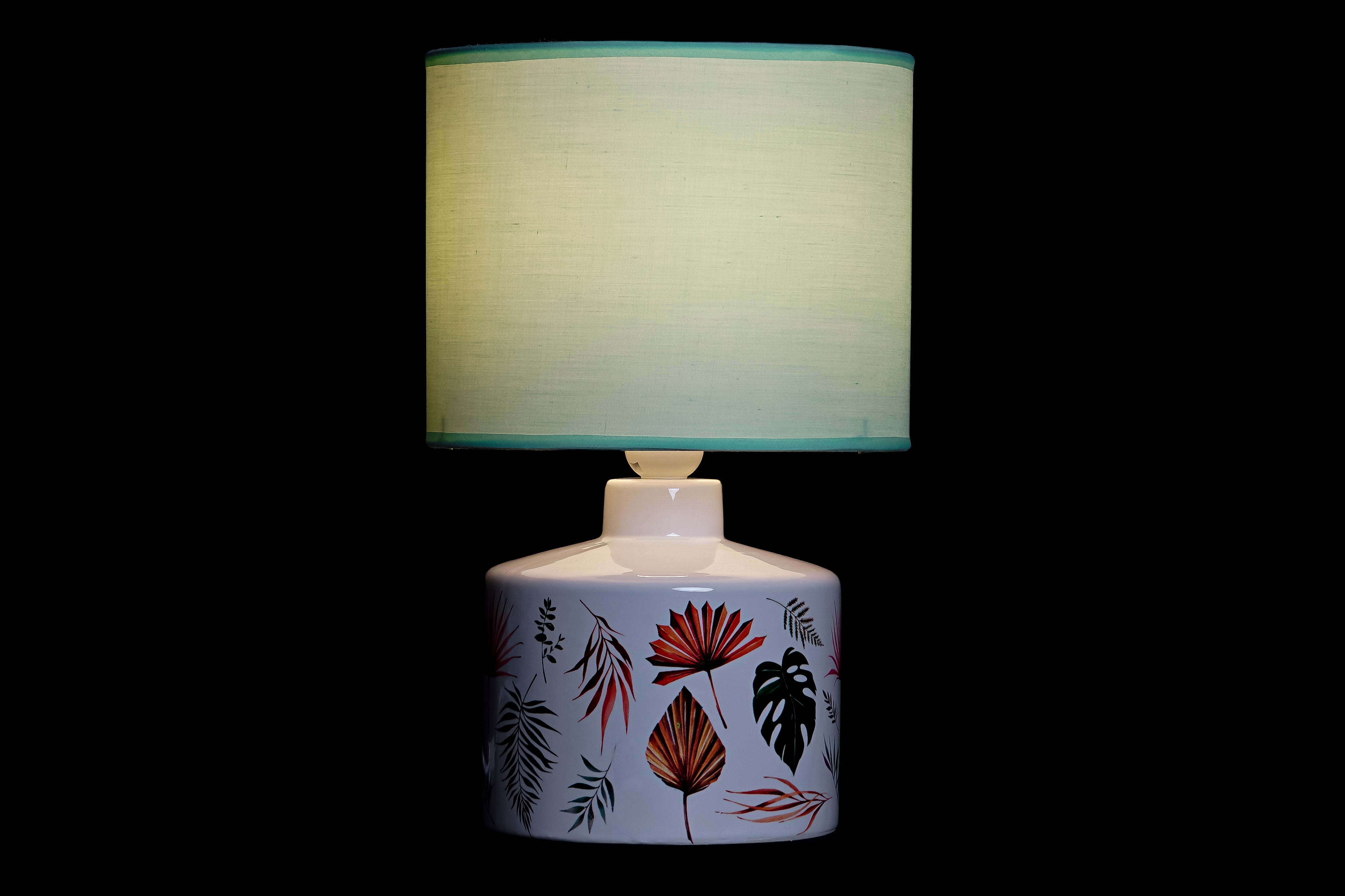 Lampada da tavolo in ceramica 22x22x35cm in 2 modelli assortiti