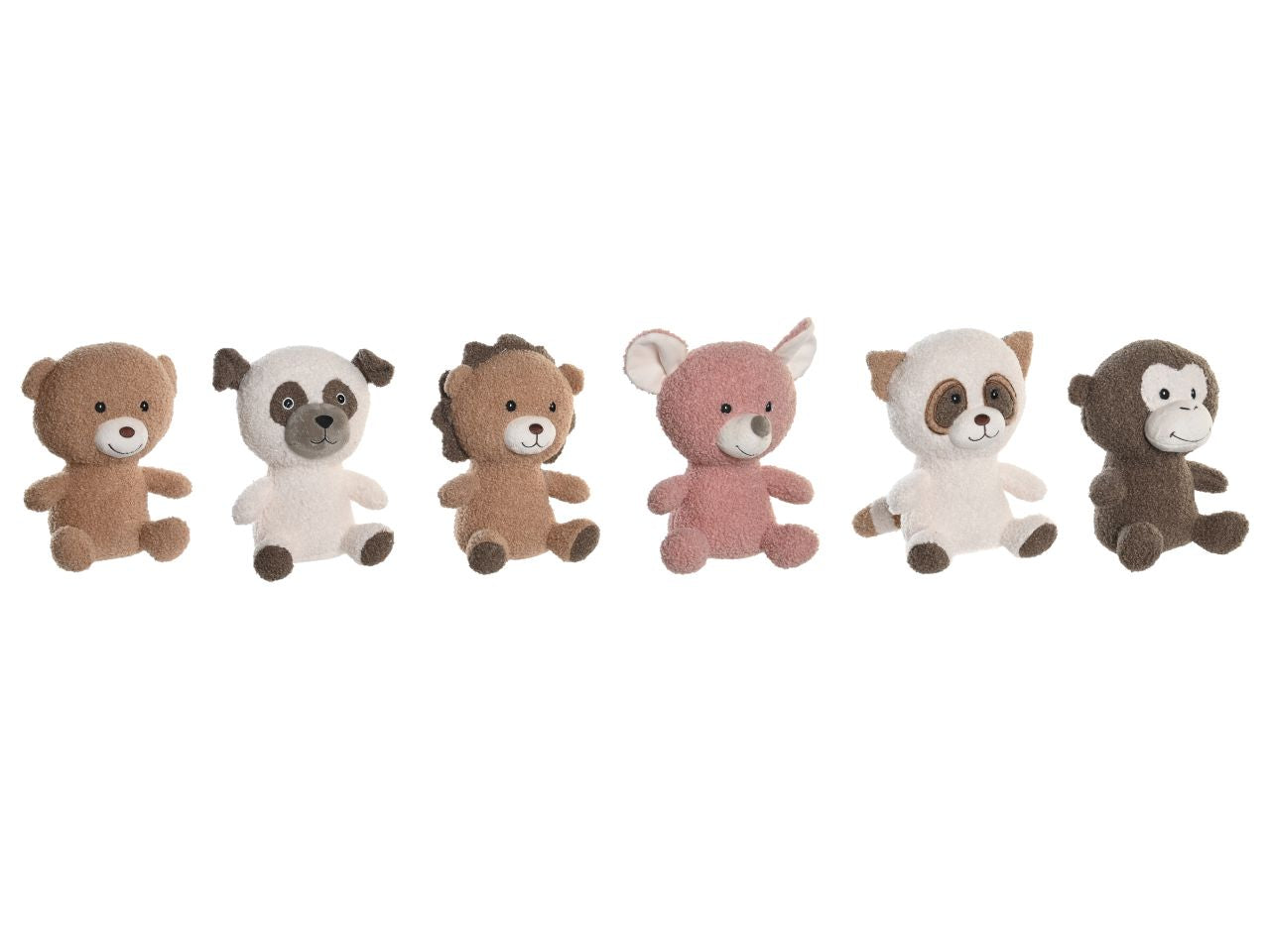 Peluche animaletti in poliestere 15x15x24cm 6 modelli assortiti