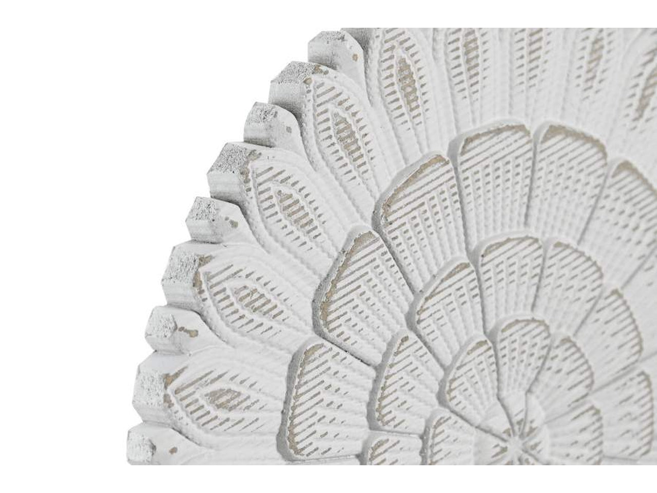 Decorazione rosone da parete boho bianco 23x1,5 cm - Item