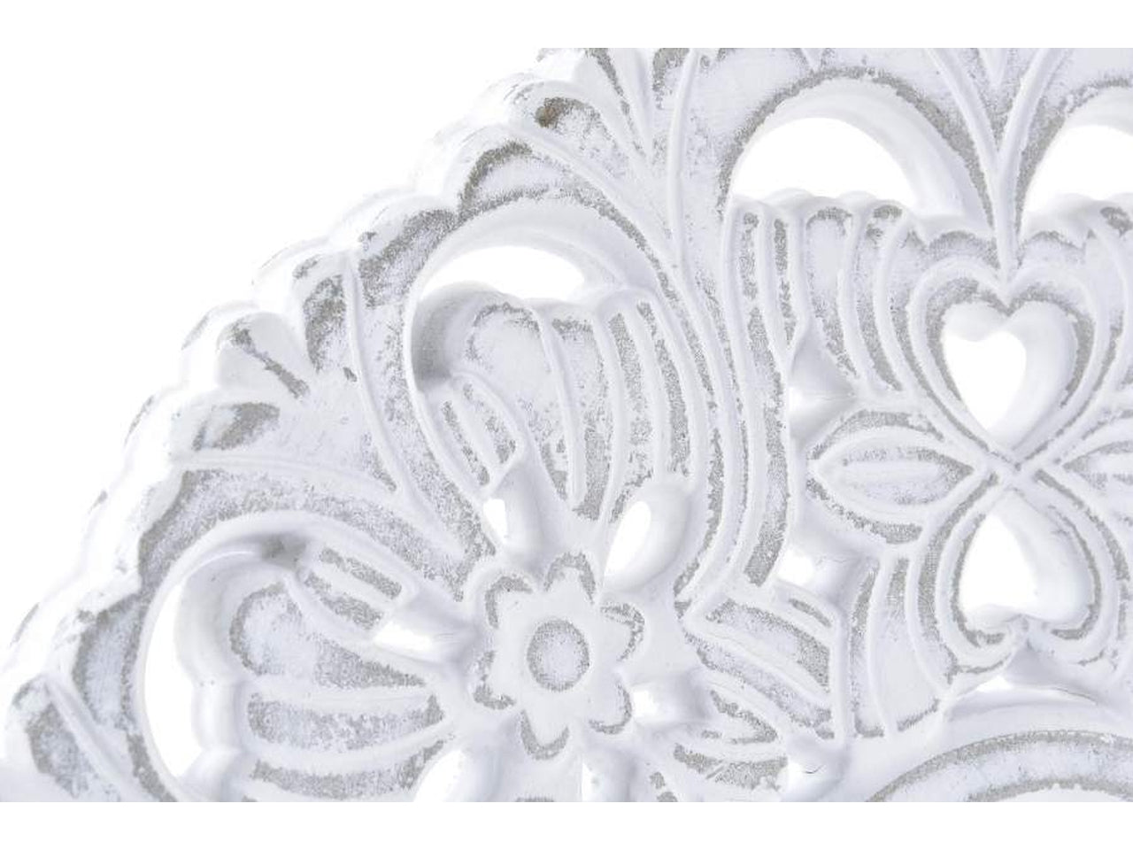 Decorazione rosone da parete boho bianco 38x2 cm - Item