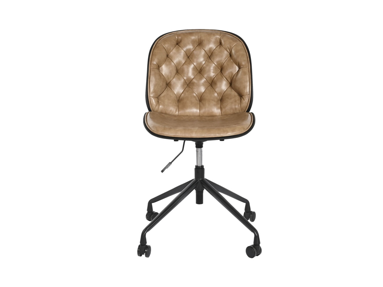 Sedia in plastica e metallo misura 47,5x57,5x83cm con ruote