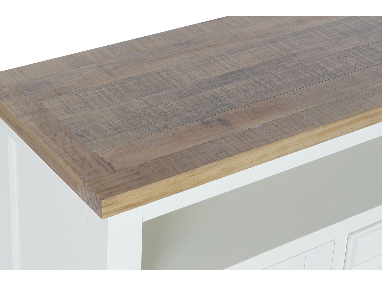 Mobile porta tv in paulownia misura 134,5x35x55cm con 2 cassetti colore beige