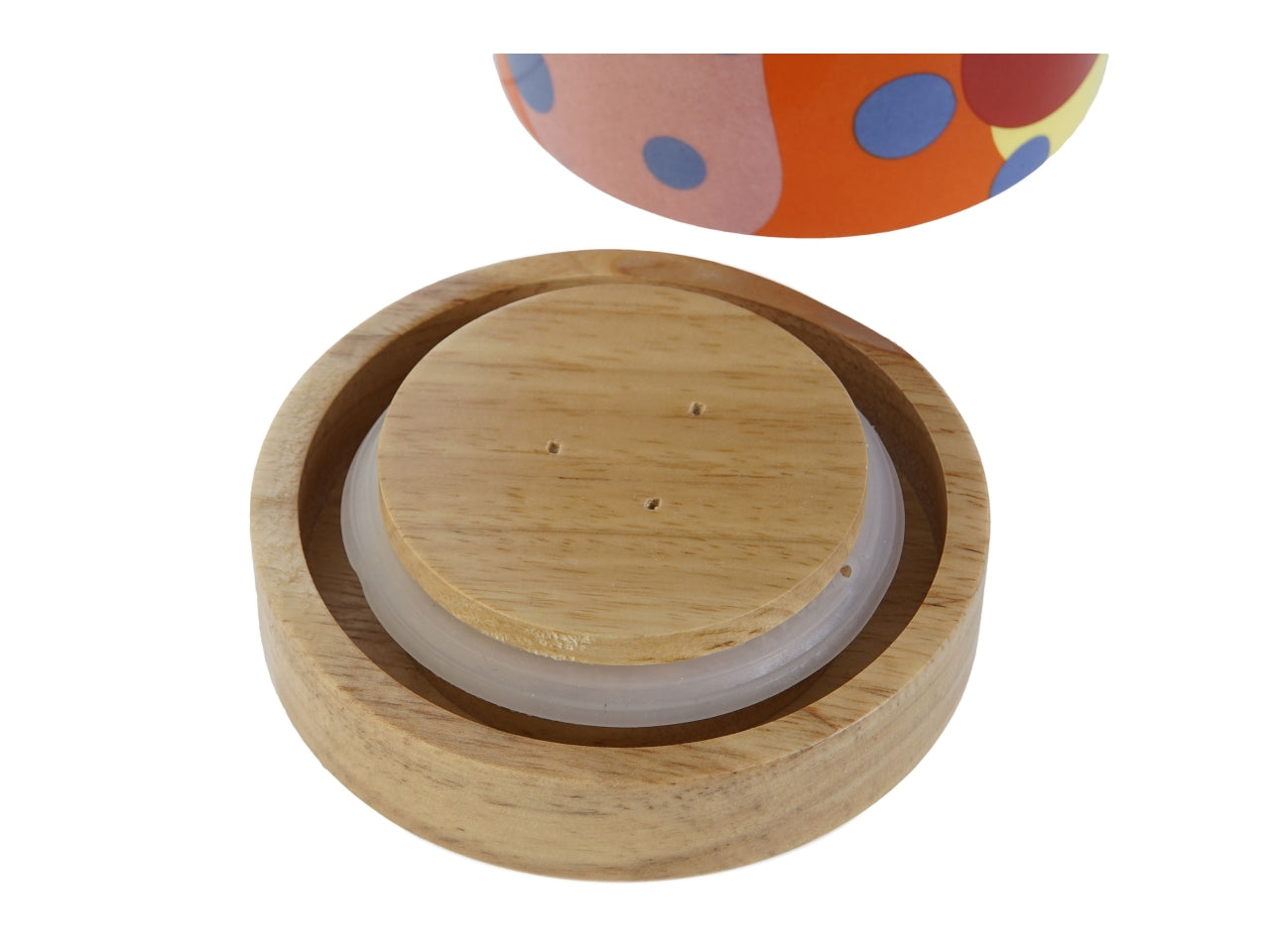 Barattolo decorativo moderno in dolomite multicolor a fantasia geometrica 10x10x16 cm, 1l - Item