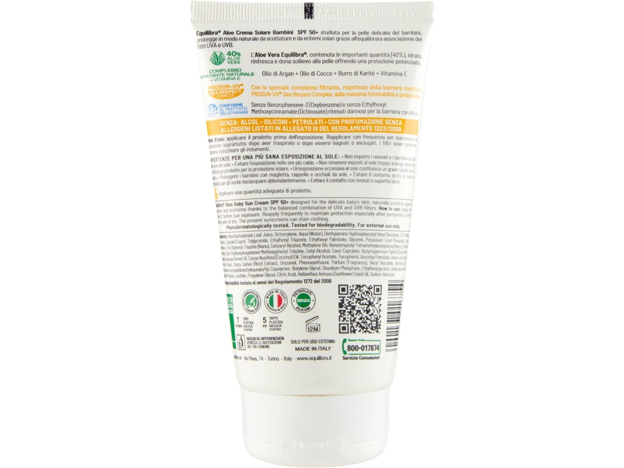 Equilibra crema solare bambini spf 50+ 150ml