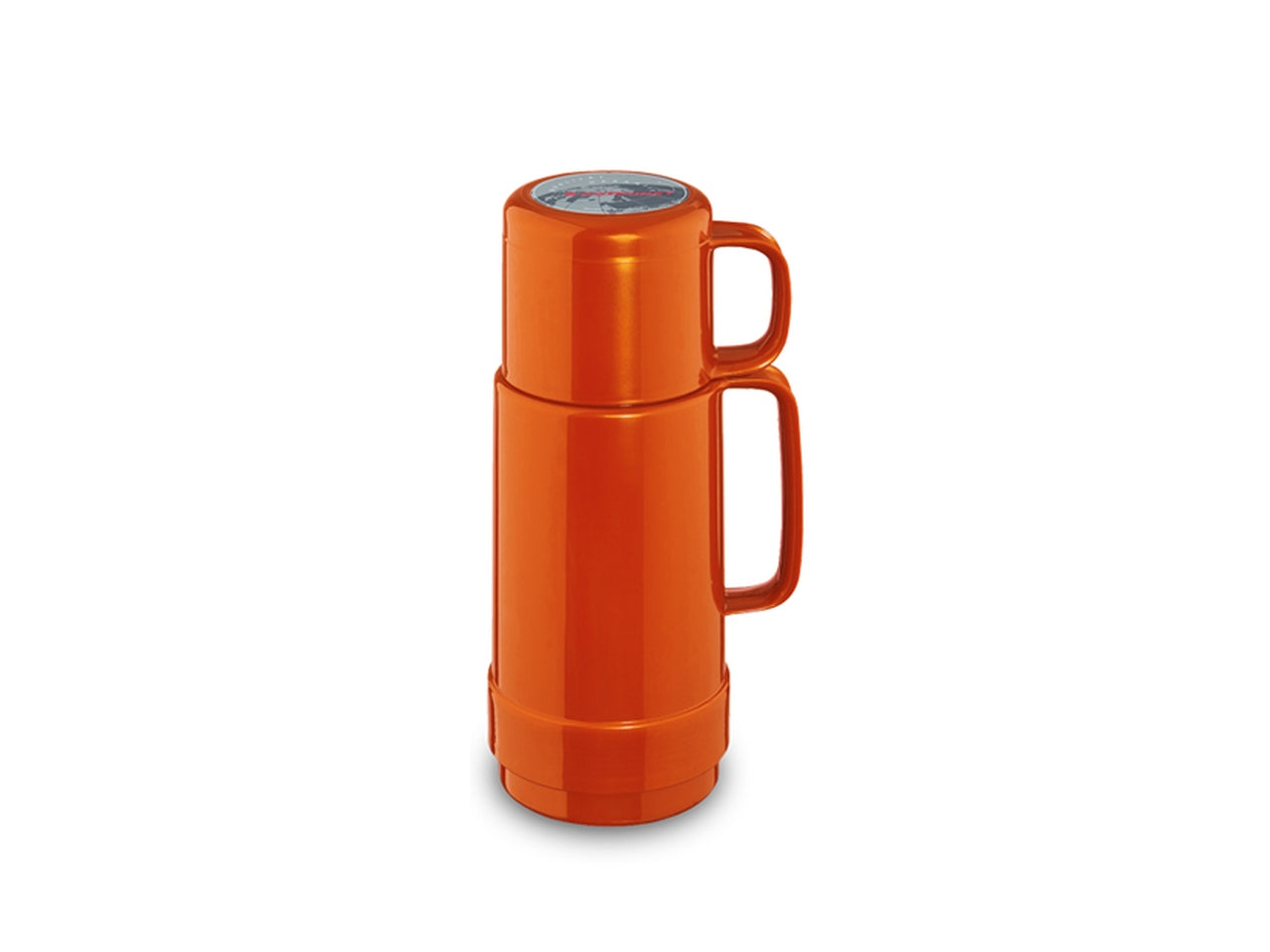 Bottiglia termica 250 ml shiny fox arancione con tazza per bevande calde e fredde - Rotpunkt