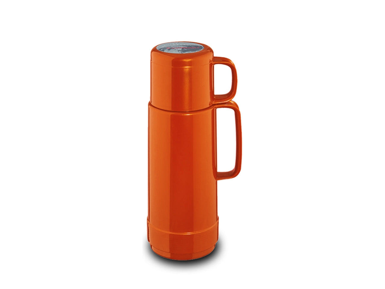 Bottiglia termica 500 ml shiny fox arancione con tazza per bevande calde e fredde - Rotpunkt