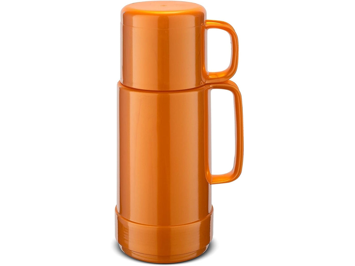 Bottiglia termica 750 ml shiny fox arancione con tazza per bevande calde e fredde - Rotpunkt