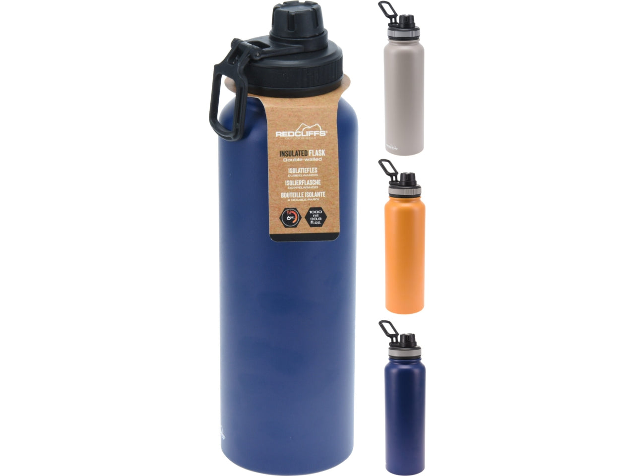 Bottiglia isolante 1000ml in colori assortiti