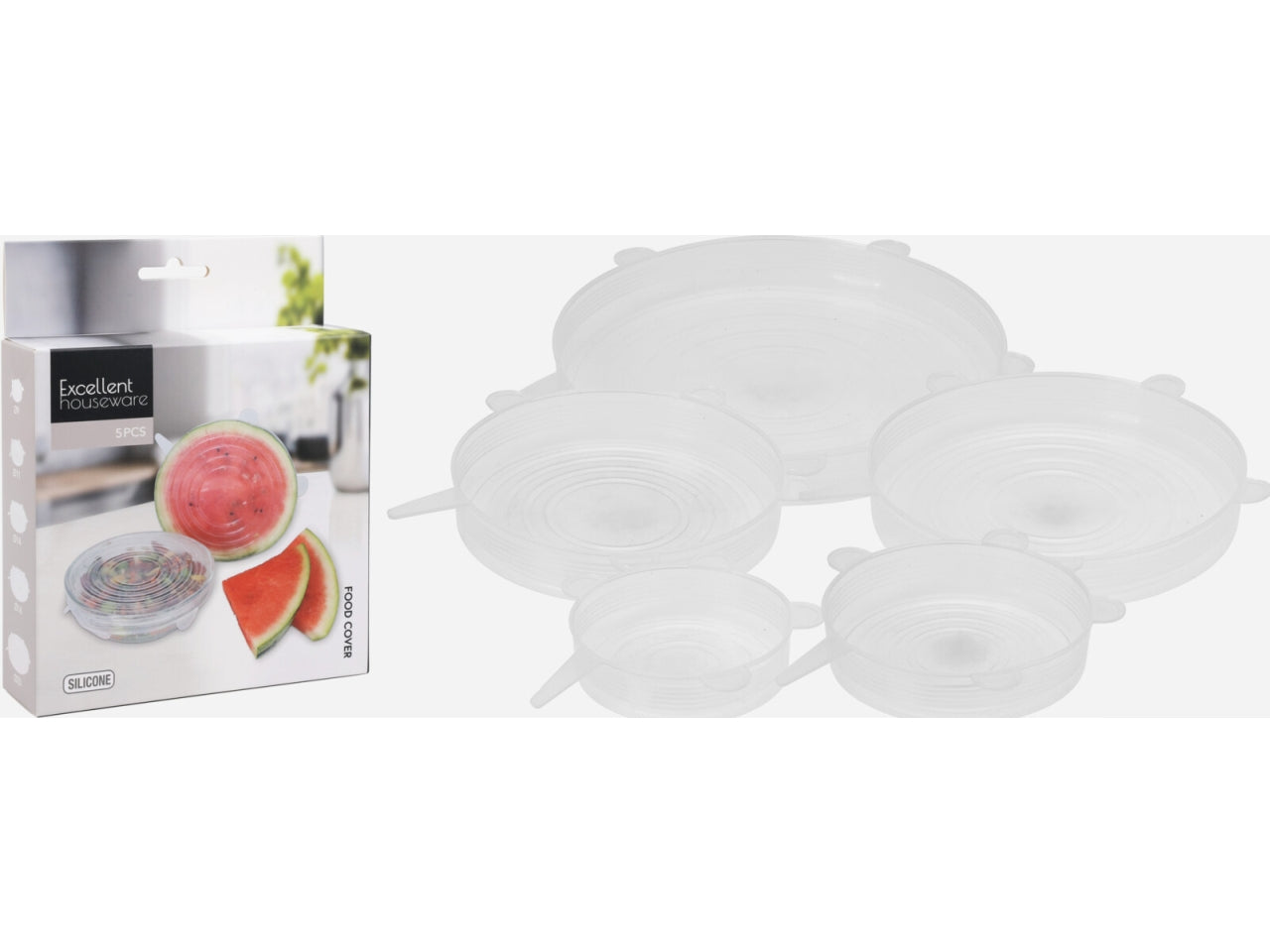 Coperchi in silicone diametro 9/11/16/20cm la confezione contiene 5 coperchi