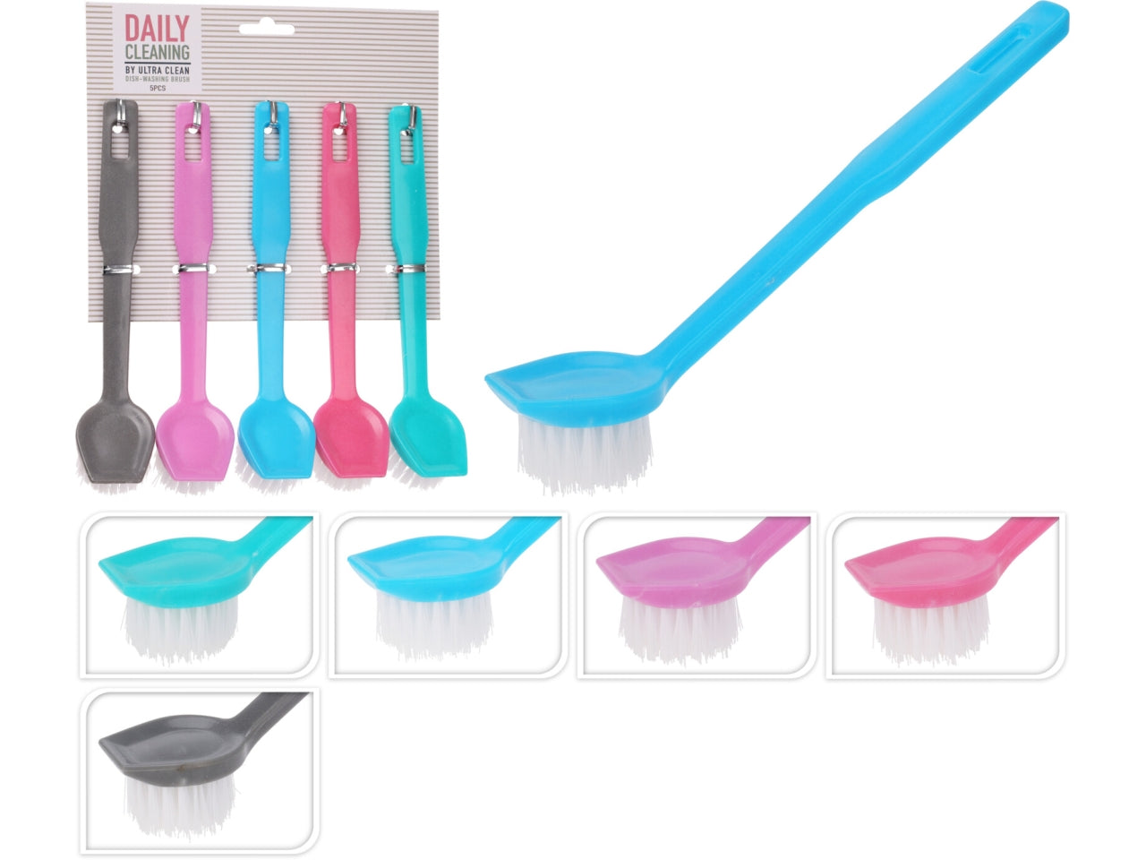 Set 5 spazzole per piatti