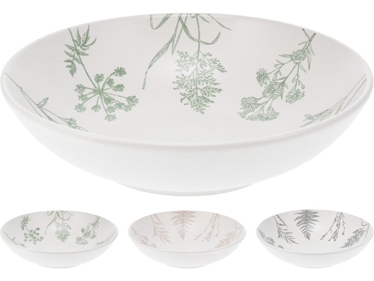 Piatto fondo di ceramica 20cm con vari assortimenti