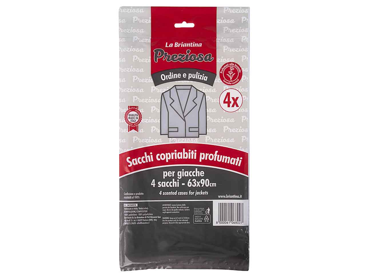 Sacca coprigiacca 4 pezzi 63x90cm sac06802a