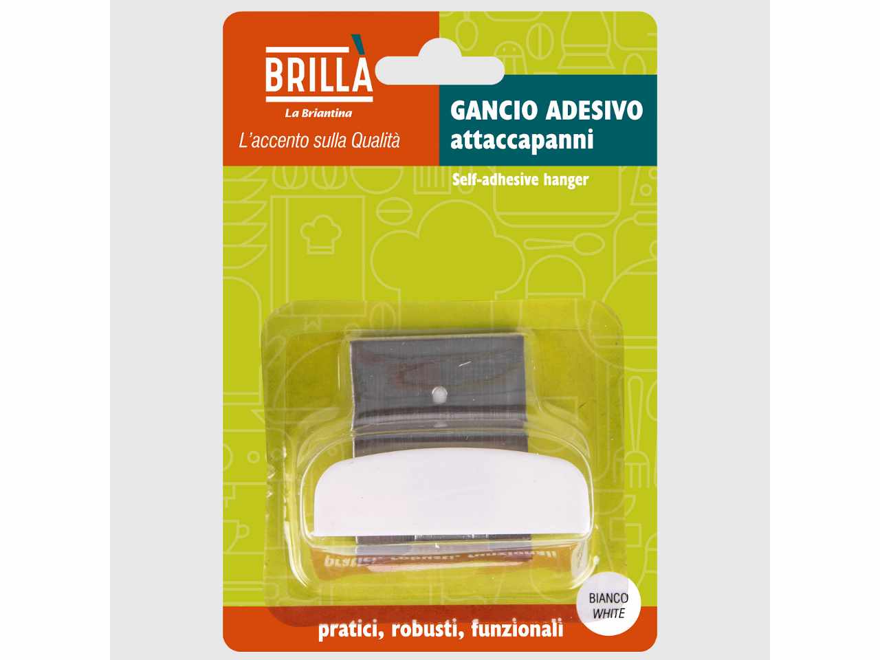 Gancio metal bianco