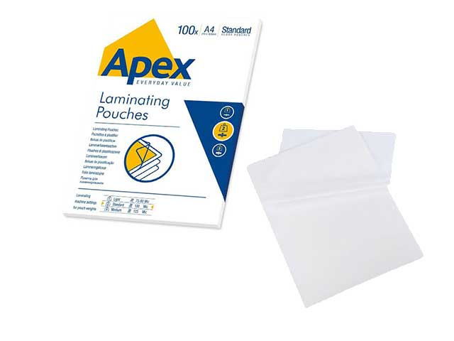Pouches 216x303mm 125my spess.100 pezzi 6003501
