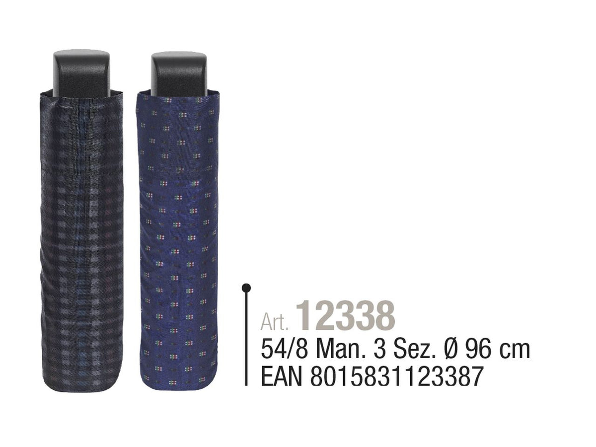 Ombrello mini da uomo 54cm con apertura manuale