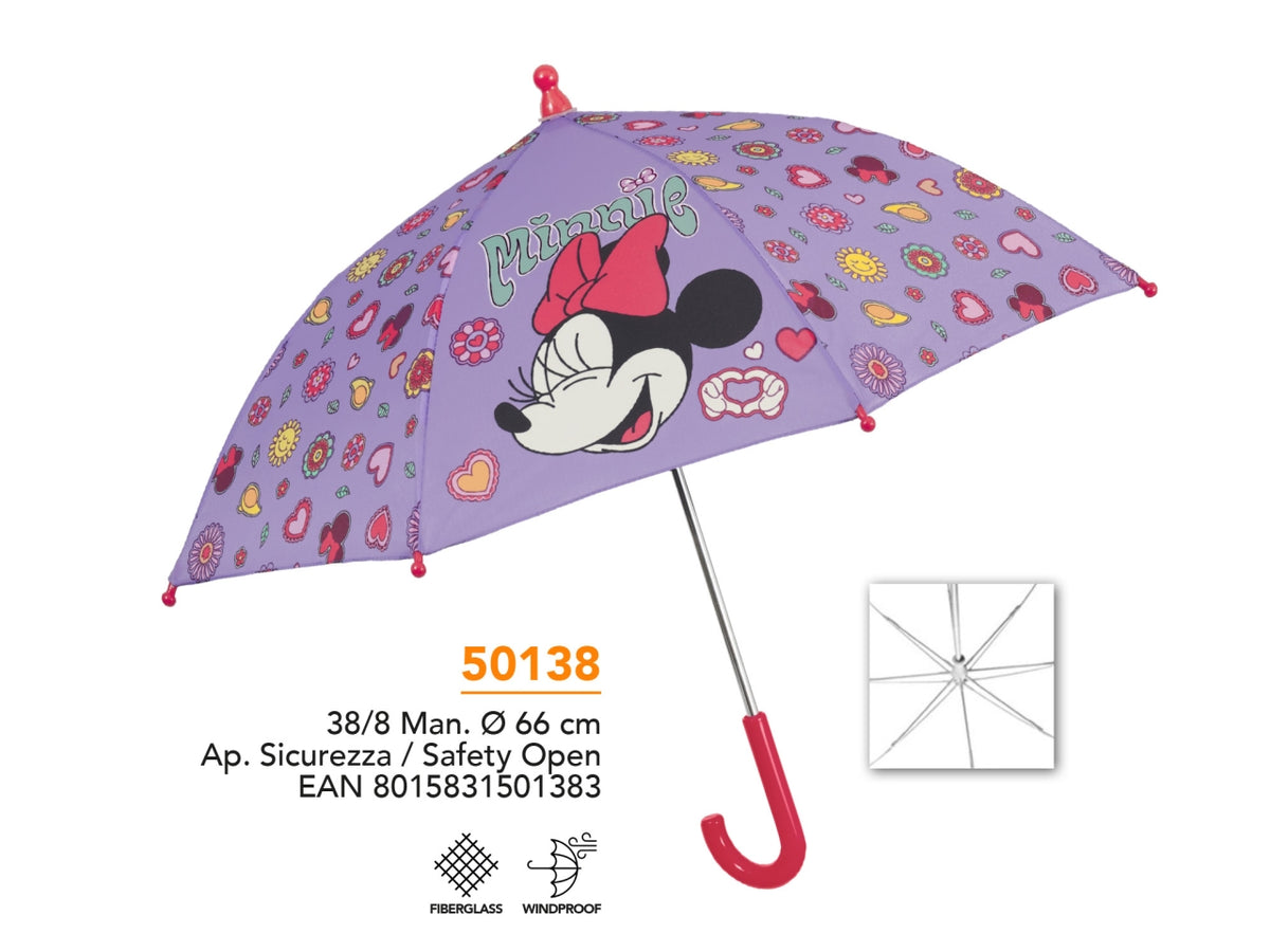 Ombrello kids manuale 38cm Minnie $