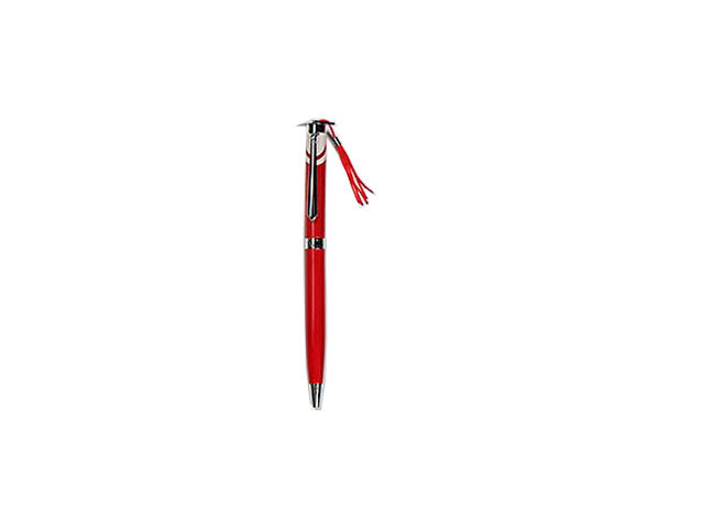 Penna laurea c/ast. alcantara rosso pl1