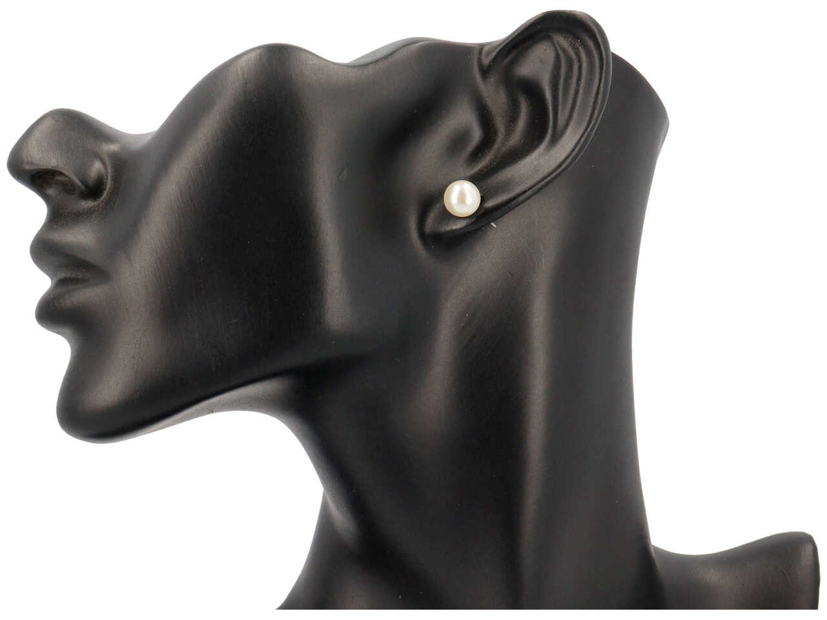 Orecchino perno perla 8mm. o 30208