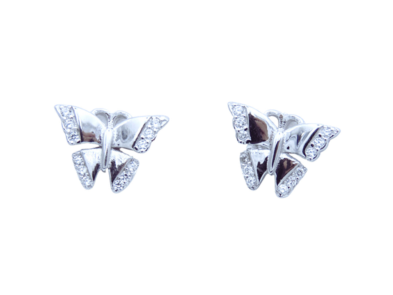 Farfalla con zirconi argento or4010