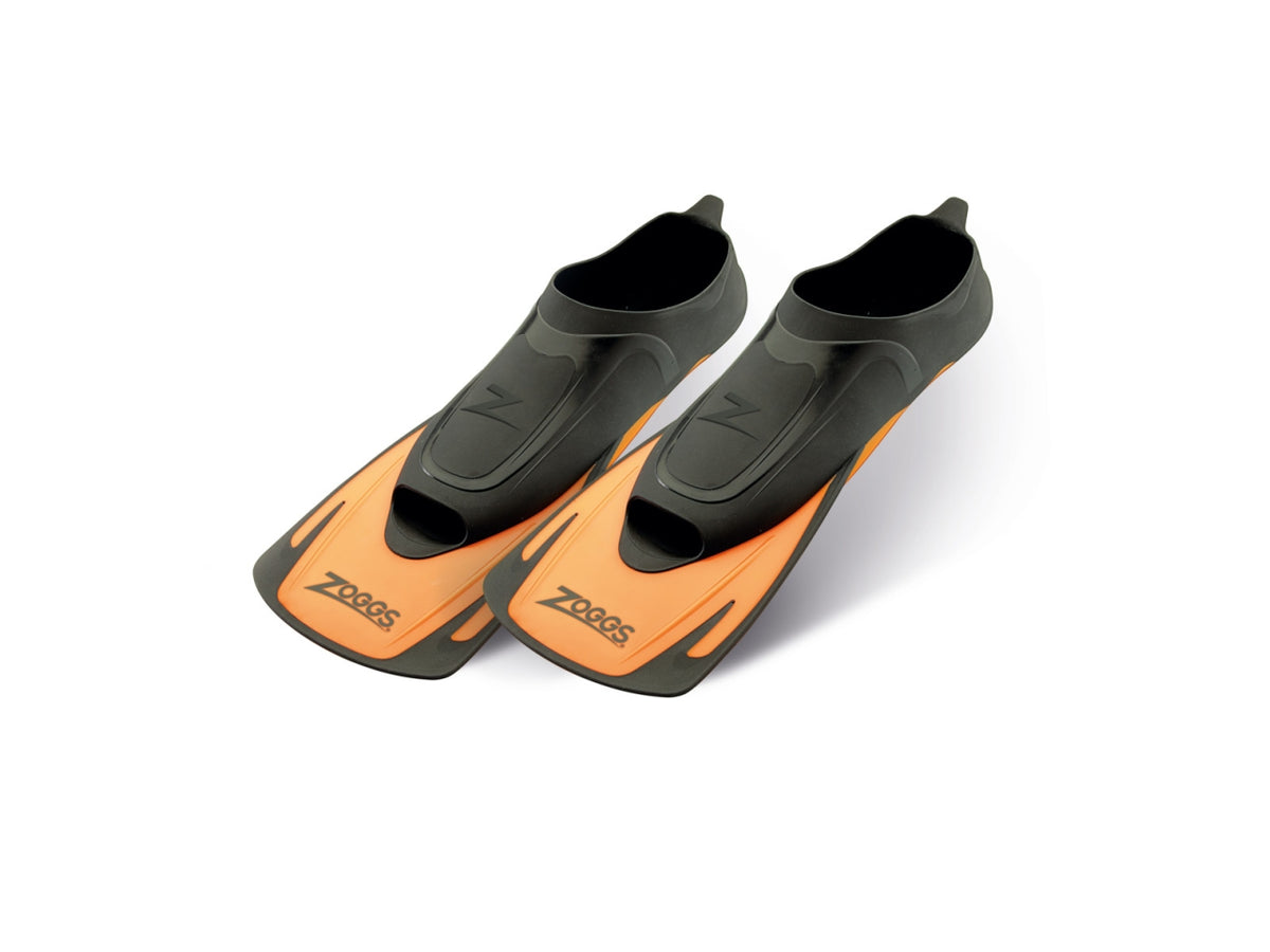 Pinne corte Energy Swim in polipropilene arancione-nero taglia 42/43 - Zoggs