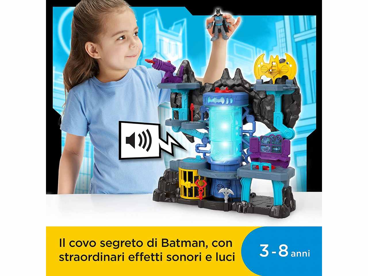 Imaginext dcsf batcaverna bat tech gy