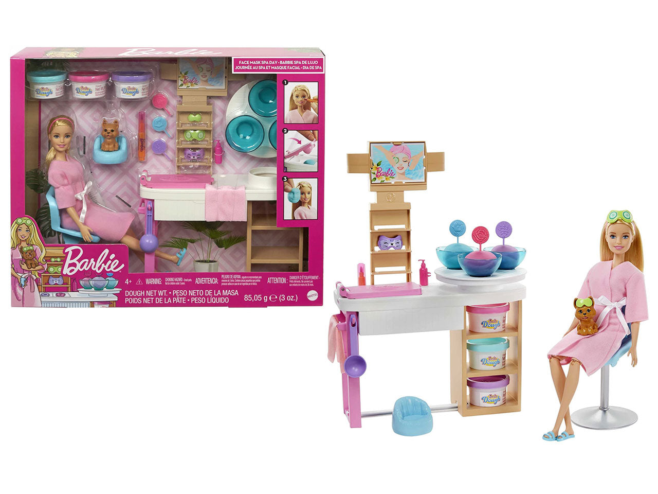 Barbie alla spa playset concagnolino e accessori