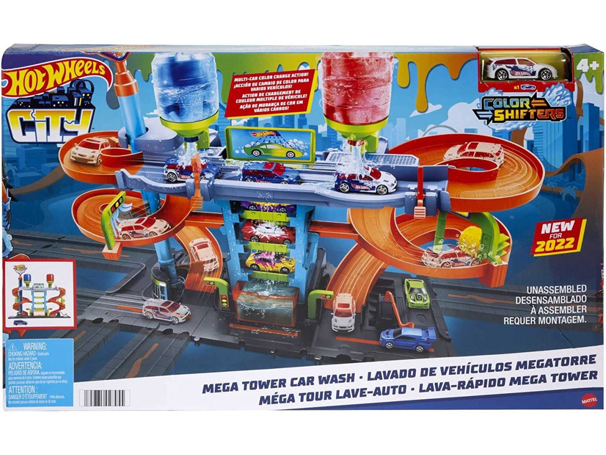 Hot wheels city mega torre autolavaggio