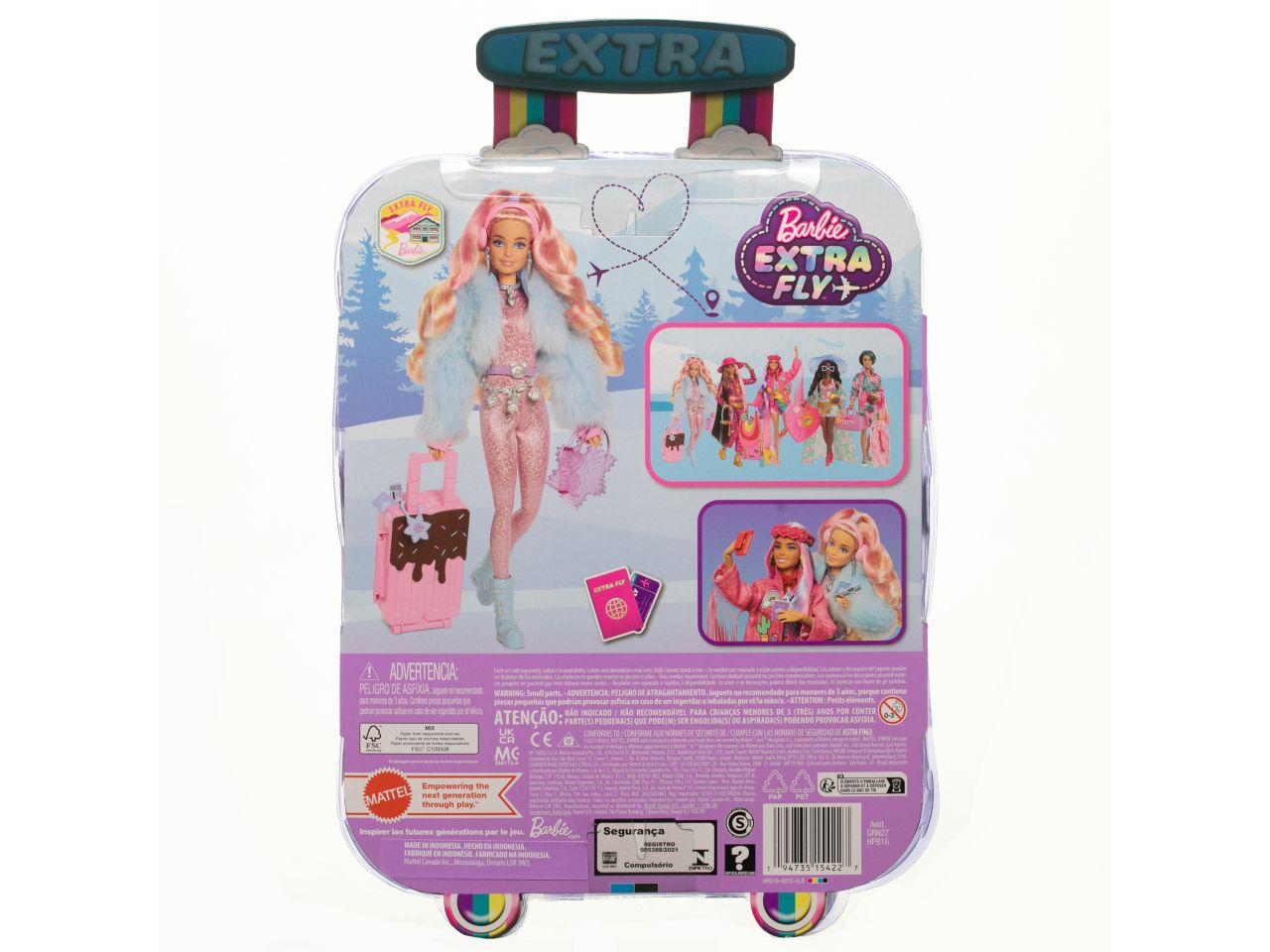Fashion doll mattel barbie extra look da neve