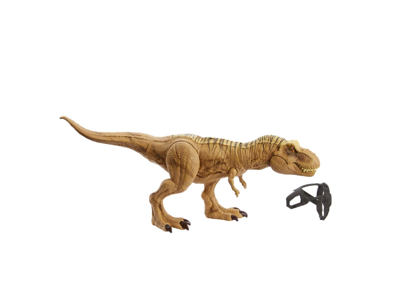 Mattel jurassic world t-rex caccia e divora
