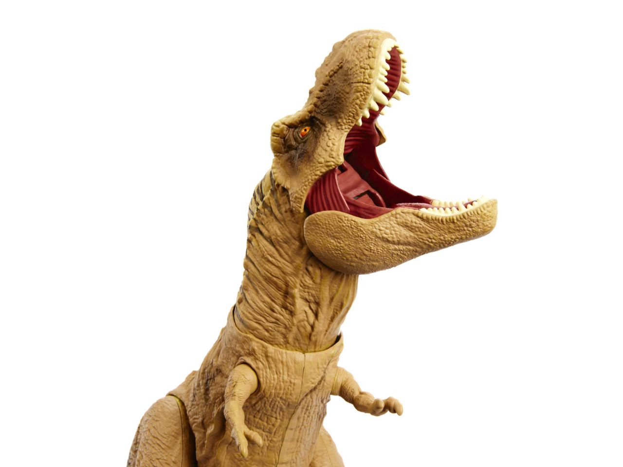 Mattel jurassic world t-rex caccia e divora