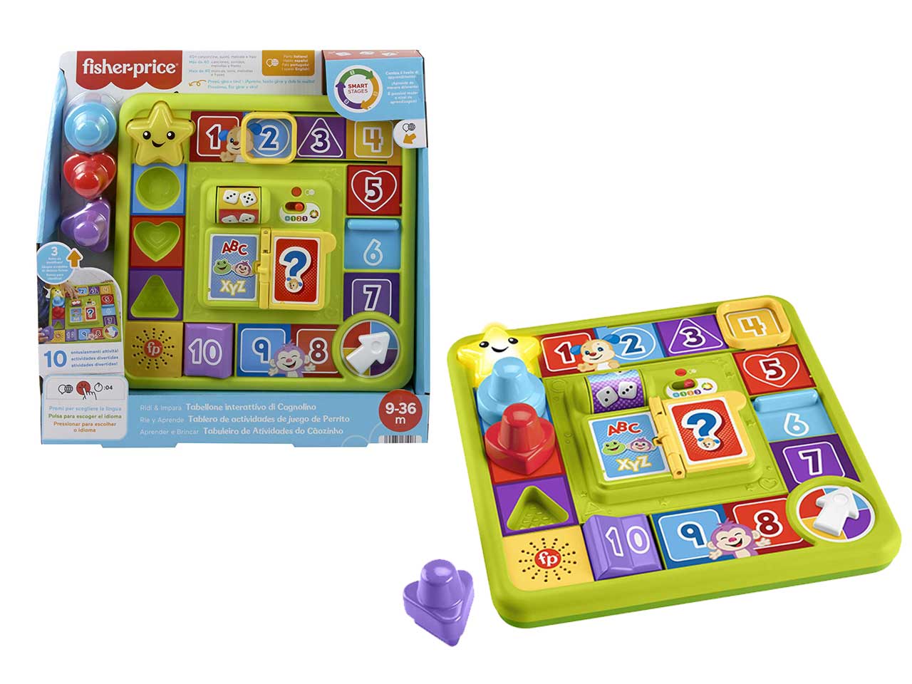 Mattel fisher-price pannello interattico di cagnolino