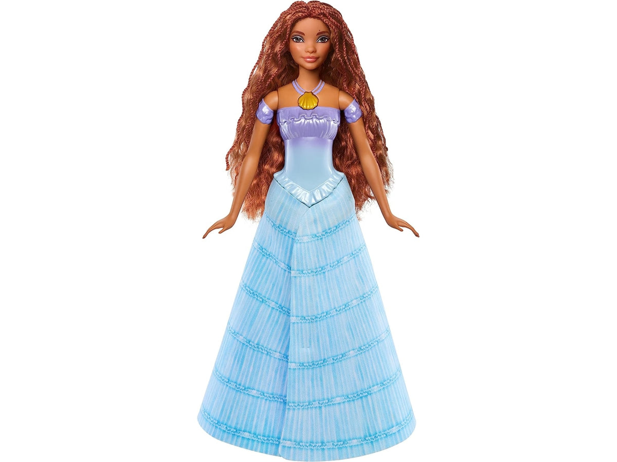 Fashion doll mattel disney ariel bambola trasformabile 2 in 1