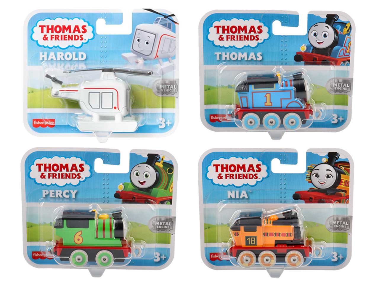 Thomas & friends locomotive a ruota libera in metallo - disponibile in vari assortimenti $