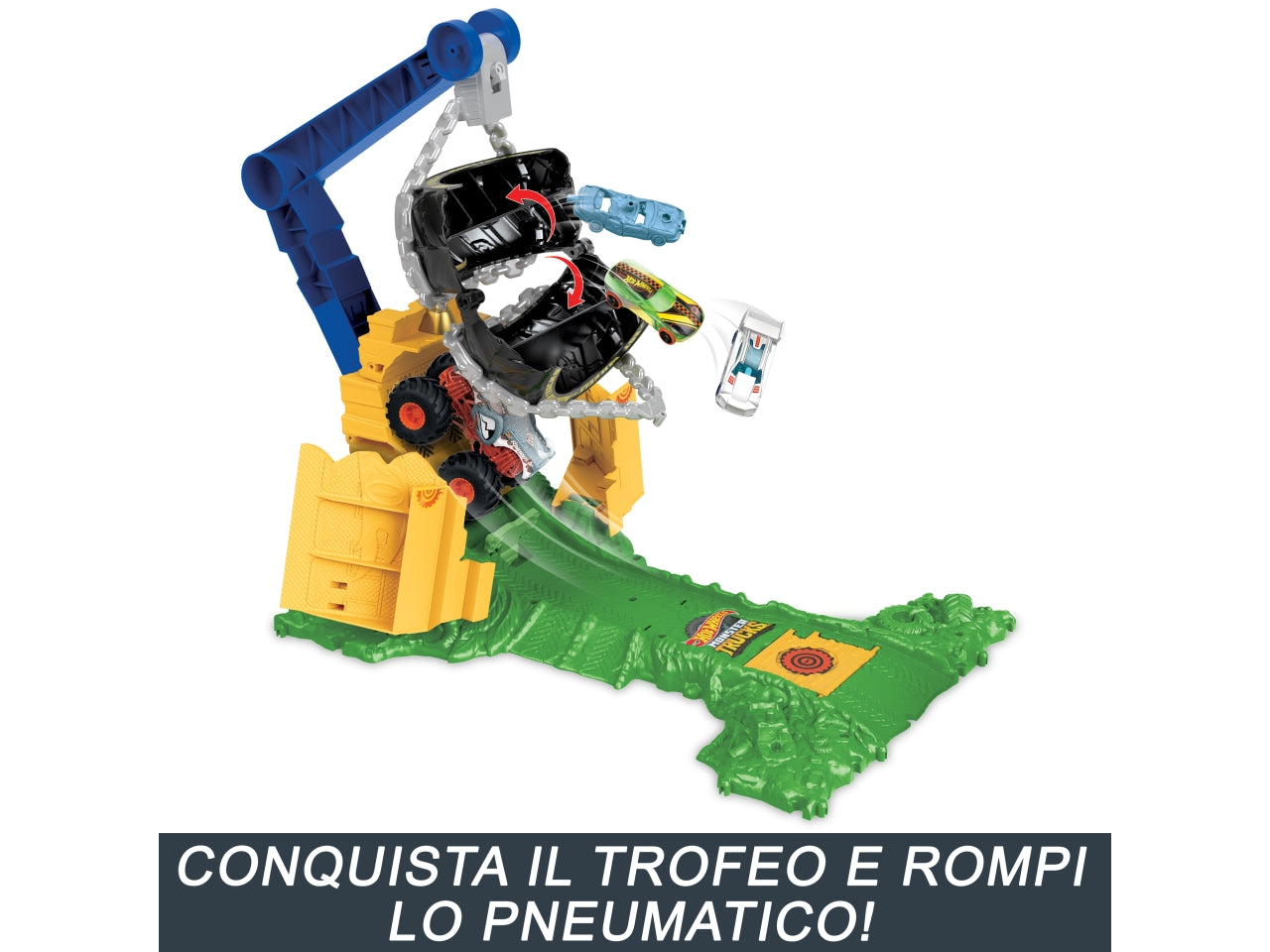 Hotwheels monster trucks sfida demolizione del carico