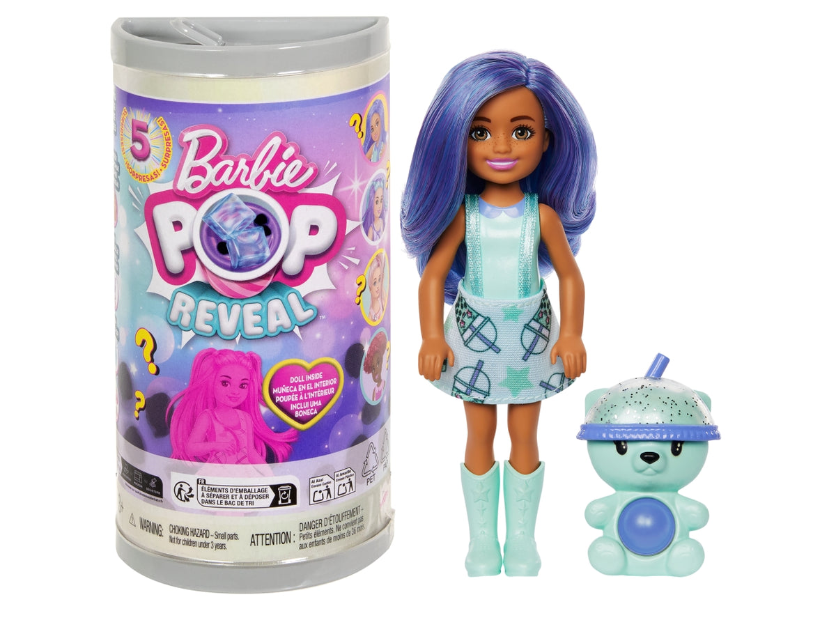 Barbie Pop reveal bubble Chelsea, bambole casuali per bambine 5 cm 3+ Mattel $