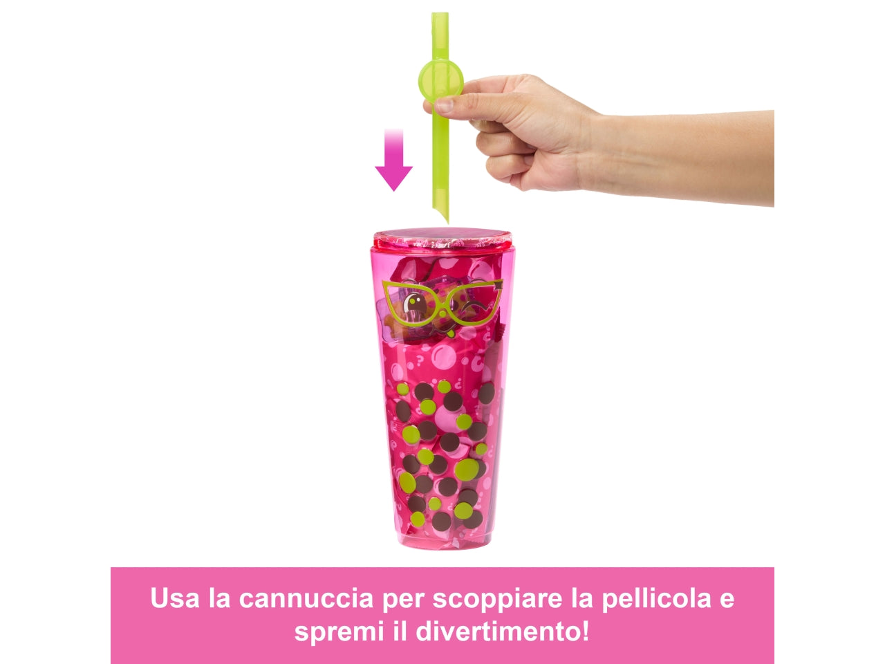 Barbie Pop reveal bubble, bambole casuali per bambine 11cm 3+ Mattel