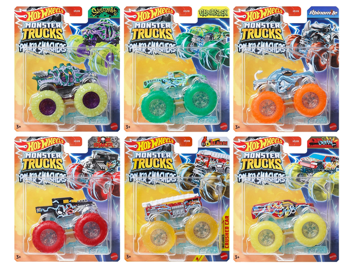 Hot wheels monster trucks power smashers