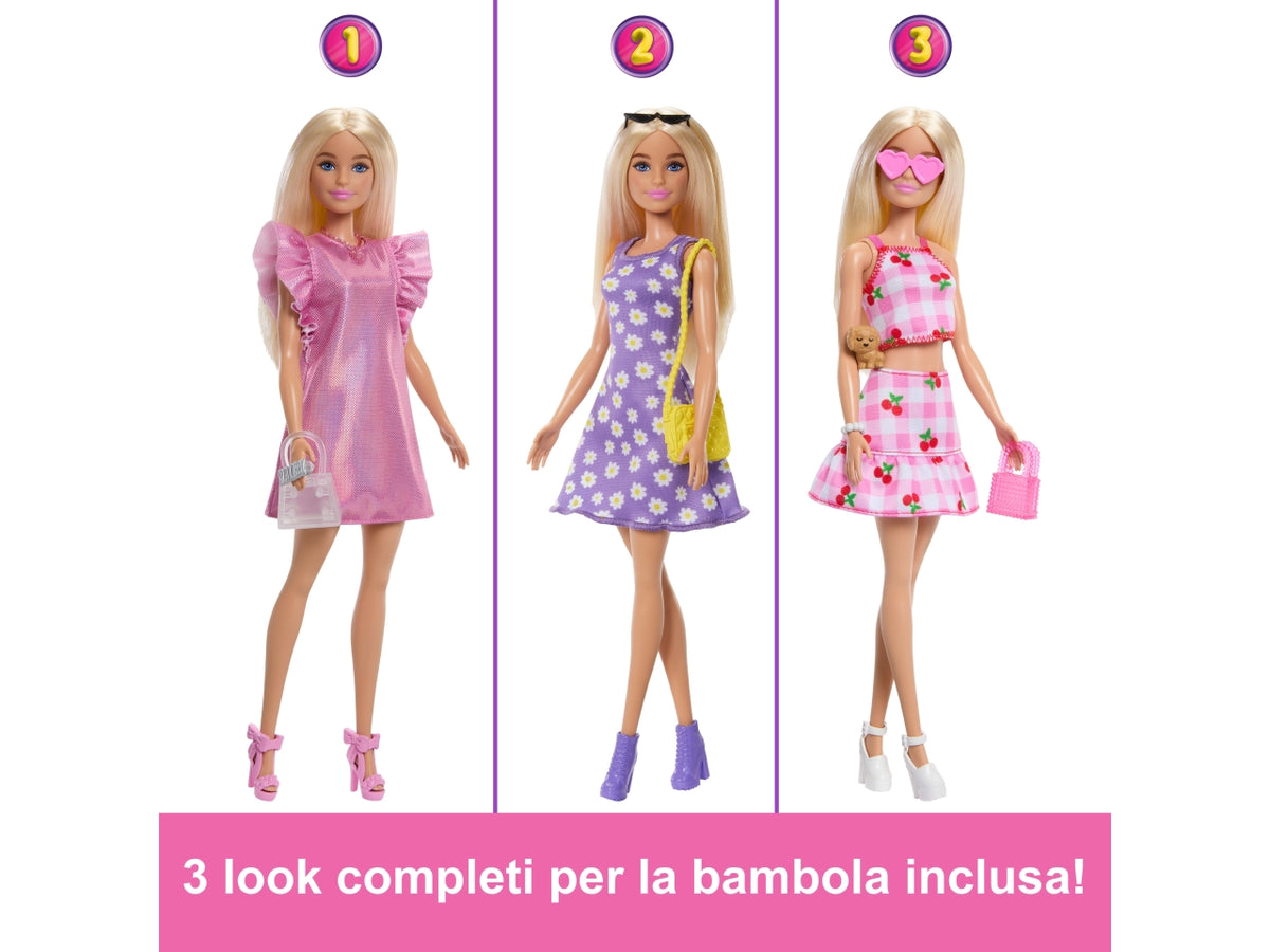 Barbie set da gioco dell' armadio dei sogni con bambola e accessori 3+ Mattel $