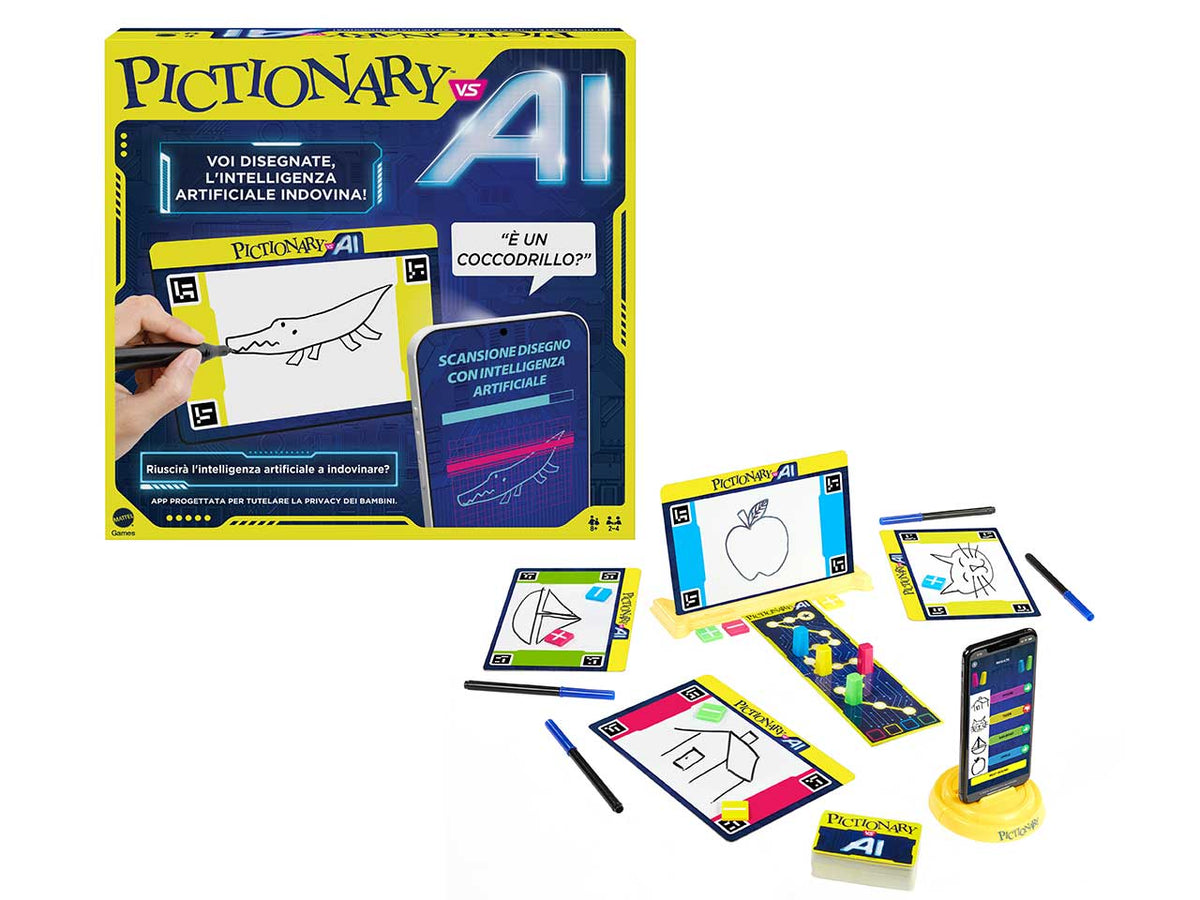 Pictionary vs AI, Lavagnetta da disegni per bambini con IA 8+ Mattel $