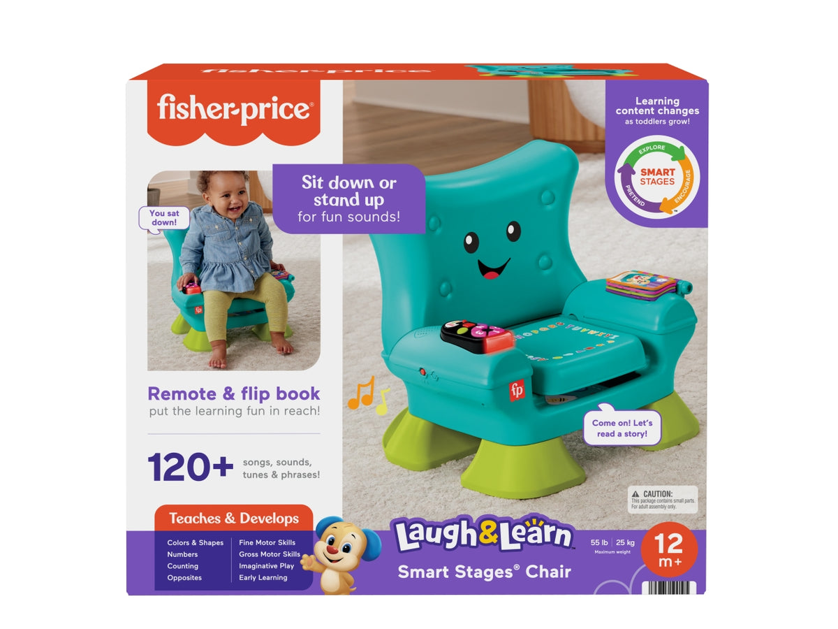 Laugh & Learn, Sedia giocattolo interattiva per bambini 1+ Fisher Price