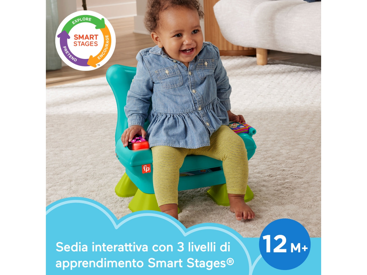 Laugh & Learn, Sedia giocattolo interattiva per bambini 1+ Fisher Price