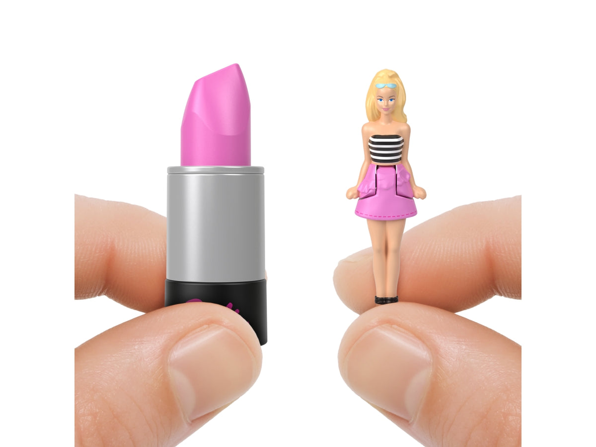 Barbie Mini barbieland fashionistas dolls, Rossetto con mini dolls a sopresa per bambine 4+ Mattel
